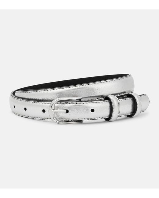 Nili Lotan Metallic Jane Leather Belt