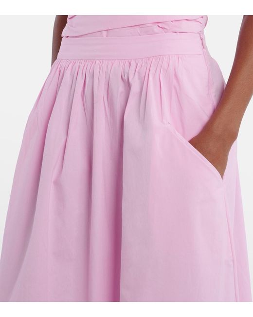 Adriana Degreas Pink Opulence Draped Cotton Corset