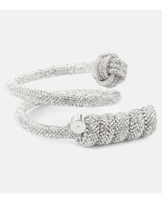 Max Mara Metallic Festa Crystal-embellished Bracelet