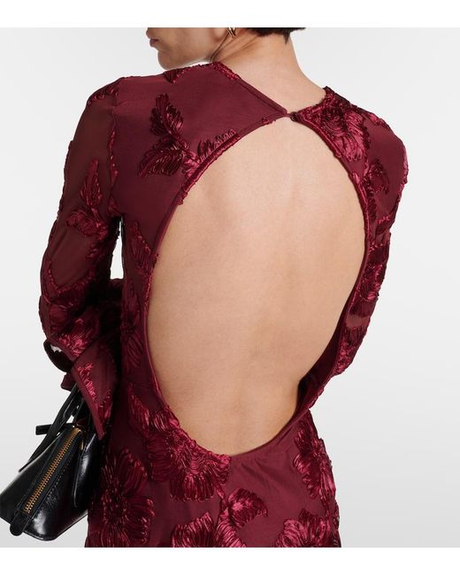 Robe Brodee A Fleurs ROTATE BIRGER CHRISTENSEN en coloris Red