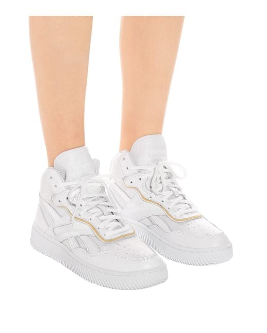 Reebok X Victoria Beckham Dual Court Ii Leather Sneakers in White - Lyst