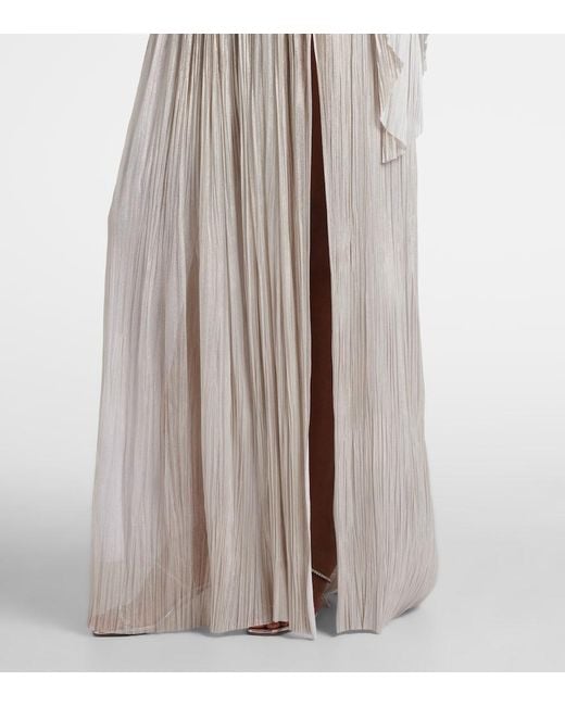 Maria Lucia Hohan Natural Draped Silk Gown