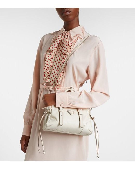 Borsa Karin Small di Prada in White