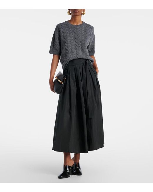 Max Mara Gray Dominus Wool Top