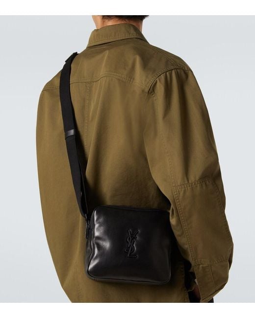 Borsa A Tracolla Niki di Saint Laurent in White da Uomo