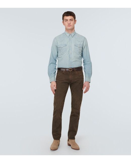 RRL Blue Buffalo West Denim Shirt for men