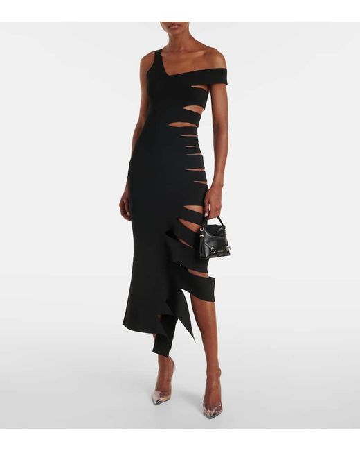 Mugler Black Midikleid
