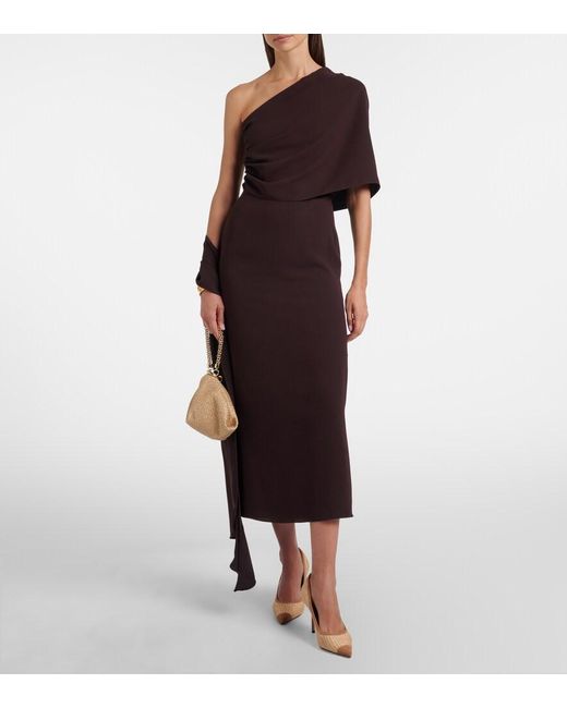 Jimmy Choo Brown Love Suede-Trimmed Raffia Pumps