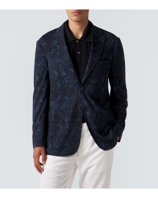 Blazer di Etro in Blue da Uomo