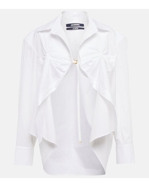 Jacquemus White La Chemise Amaro Poplin Shirt