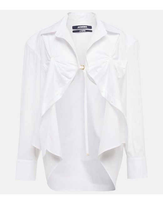 Jacquemus White La Chemise Amaro Poplin Shirt