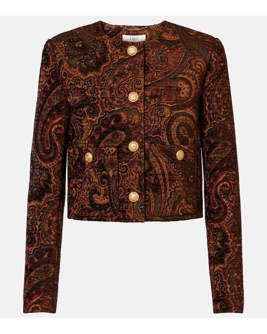 Chloé Brown Patterned Blazer