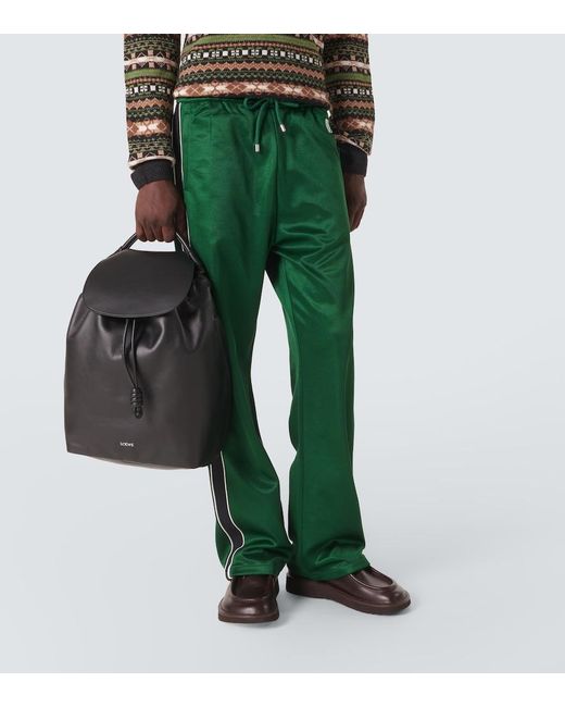 Loewe Black Flamenco Leather Backpack for men