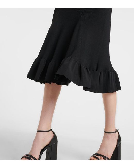 Altuzarra Black Seyrig Ribbed-Knit Jersey Maxi Dress