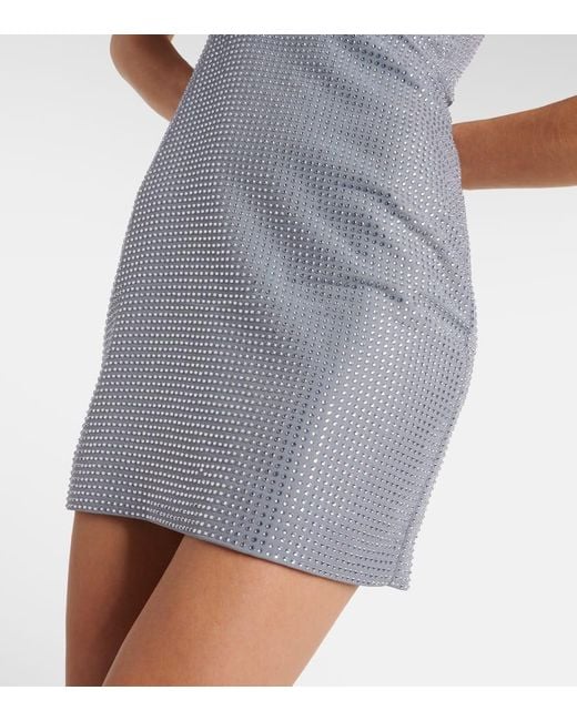 Abito Corto Con Cristalli di Roland Mouret in Blue