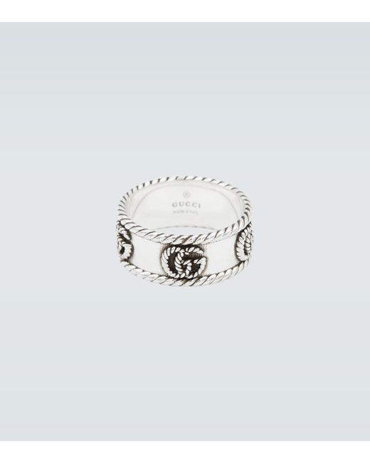 Gucci Double G Ring Silver (Metallic) for Men - Save 13% - Lyst