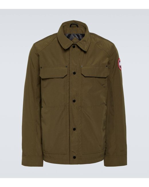 Canada Goose Green Burnaby Chore Utility Jacket for men