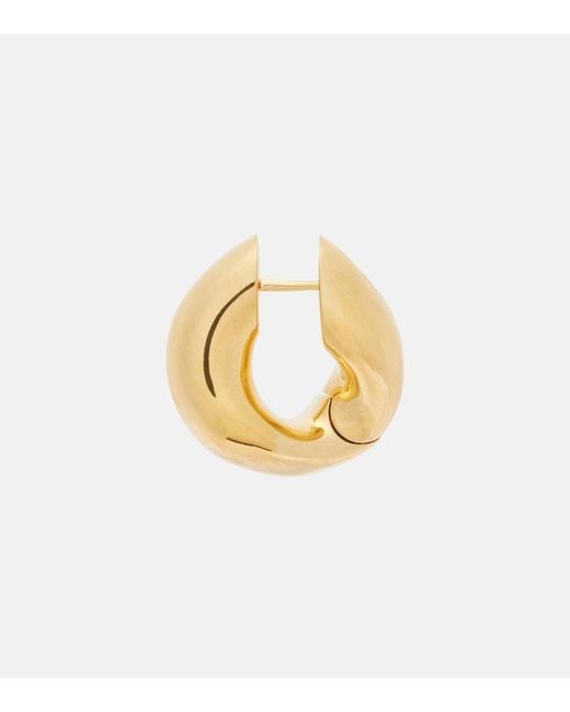 Balenciaga Metallic Eisa Hoop Earrings
