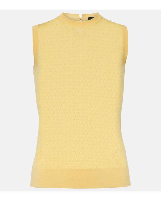 Etro Yellow Wool Top