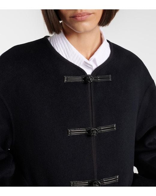 Rohe Black Wool And Cashmere Jacket