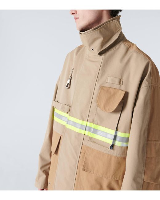 Junya Watanabe Natural Triple Layer Cotton-blend Ripstop Jacket for men