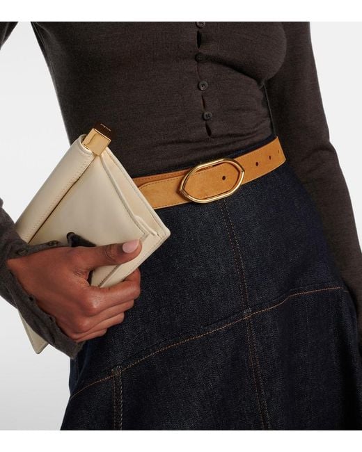 Jacquemus Brown Calisson Suede Belt