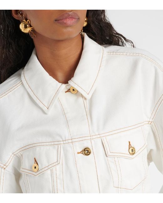 Jacquemus White La Veste De-nîmes Denim Jacket
