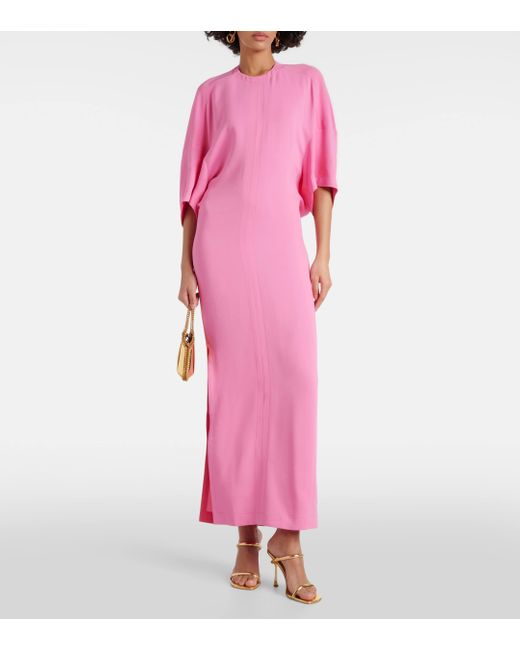 Stella McCartney Pink Gathered Maxi Dress