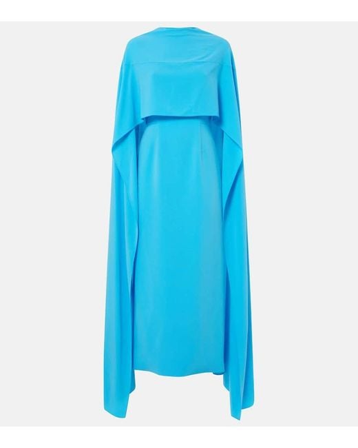 Roksanda Blue Elina Caped Midi Dress