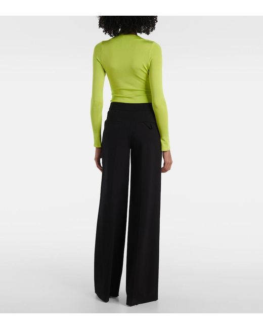 Galvan Yellow Sasha Jersey Bodysuit
