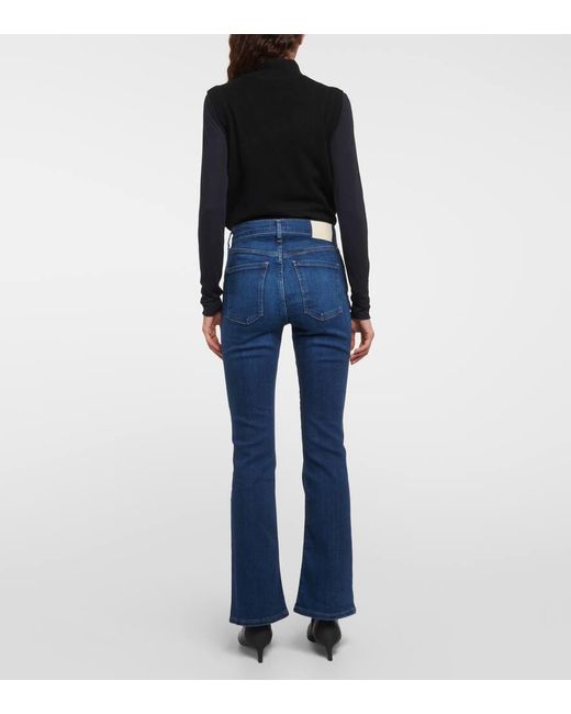 Citizens of Humanity Blue High-Rise Bootcut Jeans Lilah