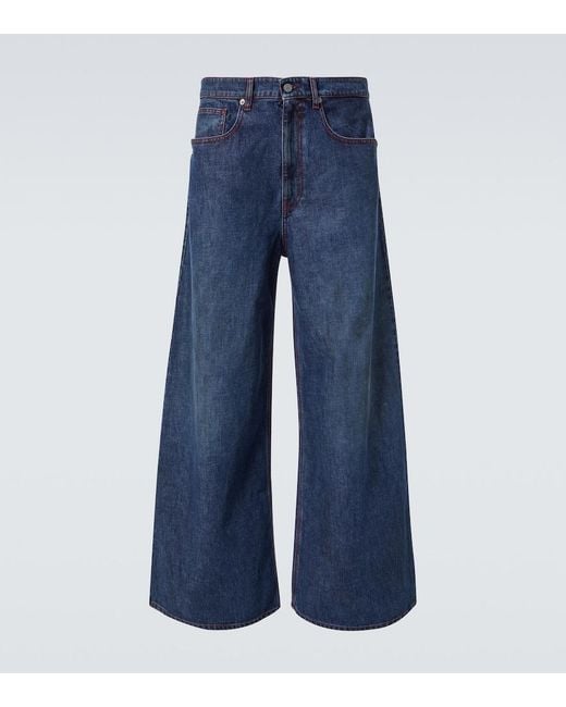 ERL Blue Indiana Wide-Leg Jeans for men