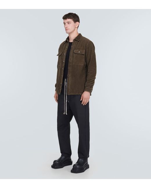 Rick Owens Brown Cotton Corduroy Jacket for men