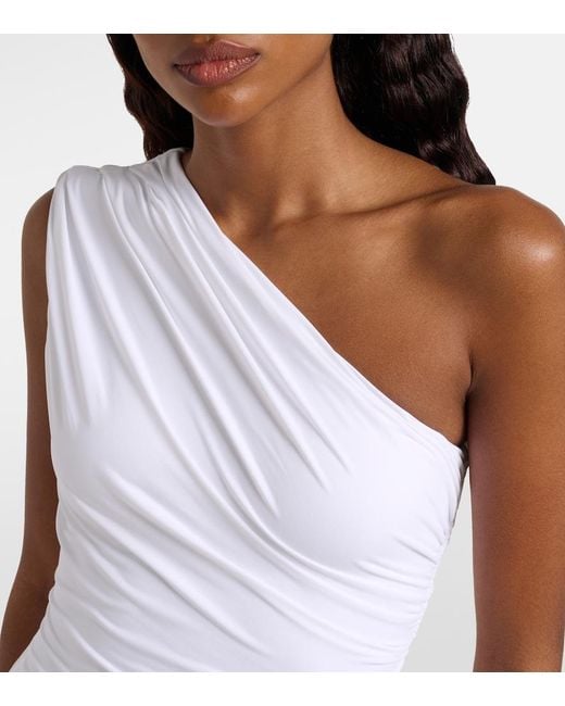 Melissa Odabash White Arizona One-Shoulder Swimsuit