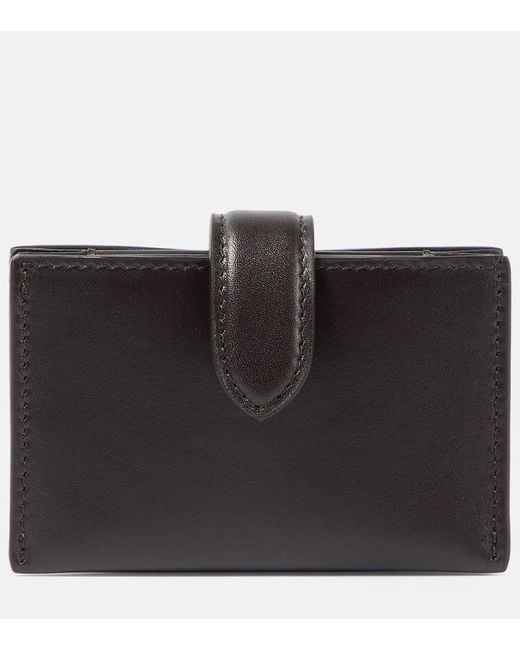 The Row Black Leather Card Case