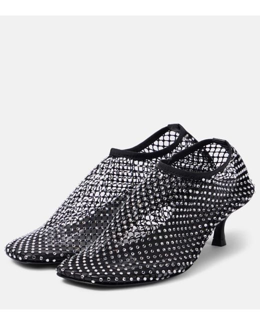 Pumps Minette A Rete Con Cristalli di Christopher Esber in Black