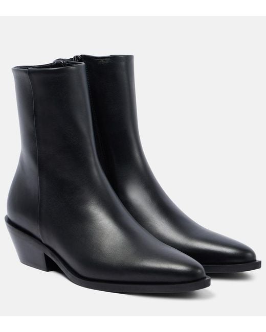 A.Emery Black Ankle Boots Hudson Aus Leder