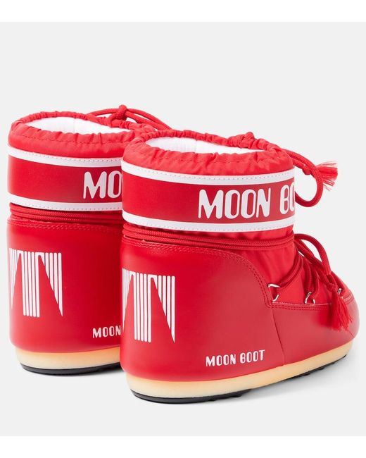 Moon Boot Red Icon Low Snow Boots