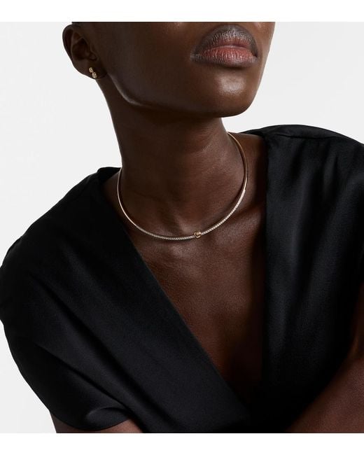 Pomellato Metallic Together 18Kt Rose Choker With Diamonds