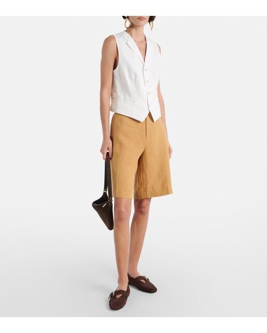 Polo Ralph Lauren Natural Linen Shorts