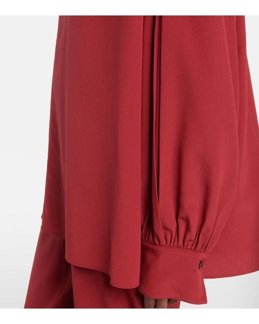 Joseph Red Silk Blouse