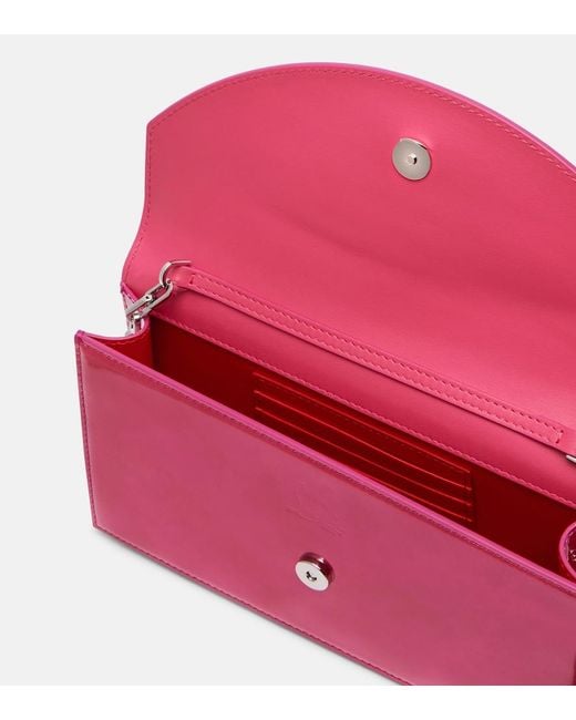 Christian Louboutin Pink Loubi54 Patent Leather Clutch