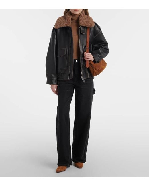 Bottines Wally 55 En Daim Staud en coloris Brown