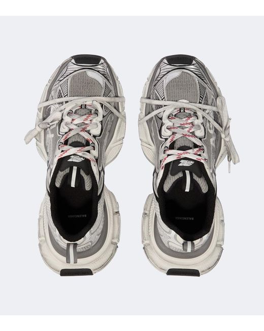 Balenciaga White 3Xl Split Logo Sneaker for men