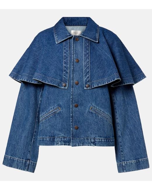 Giacca Di Jeans Cape di FRAME in Blue