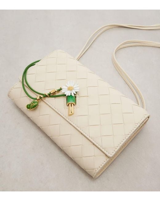 Bottega Veneta Natural Andiamo Daisy Leather Shoulder Bag