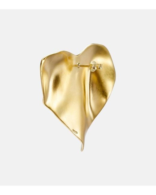 YSSO Metallic Eros 24Kt-Plated Earrings