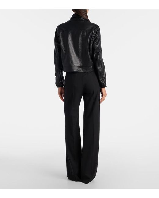 Nour Hammour Black Layne Leather Jacket