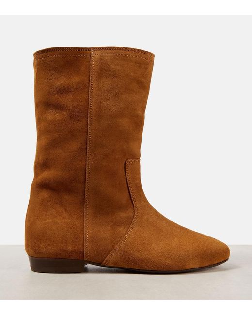 Isabel Marant Brown Stefa Suede Ankle Boots