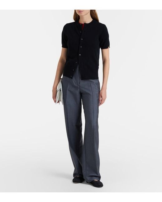 Extreme Cashmere Black N°399 Flyer Cashmere Cardigan